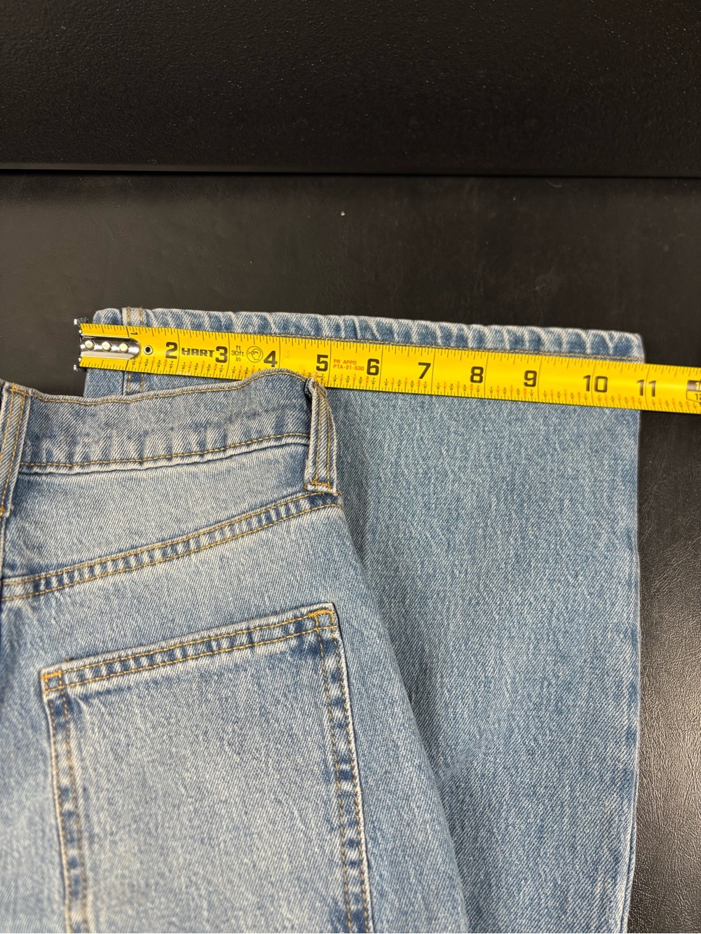 ree Assembly Women's Size 0 Flare Jeans Medium Wash High Rise Blue Jeans NWT - Picture 10 of 11